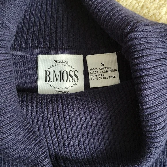 B.Moss Sleeveless Cowl Neck Sweater - Picture 2 of 6